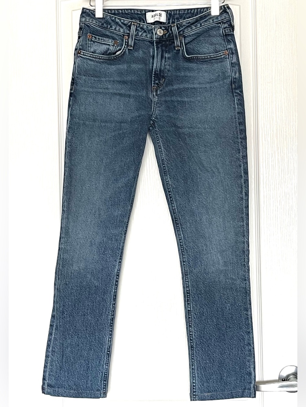 AGOLDE Devon Low Rise Straight Leg Jeans Size 24 Made in USA Aritzia Revolve 90s